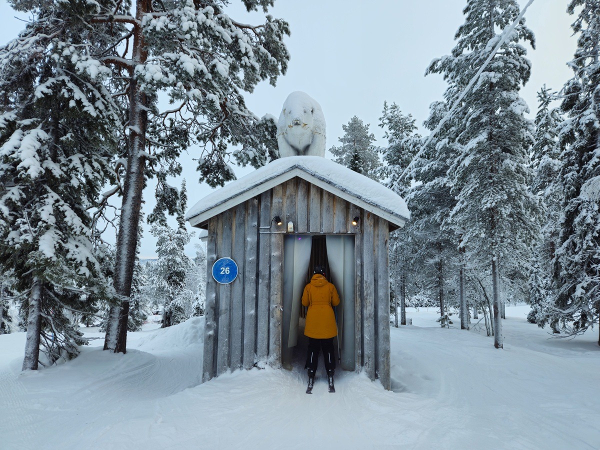 skien in ruka, lapland