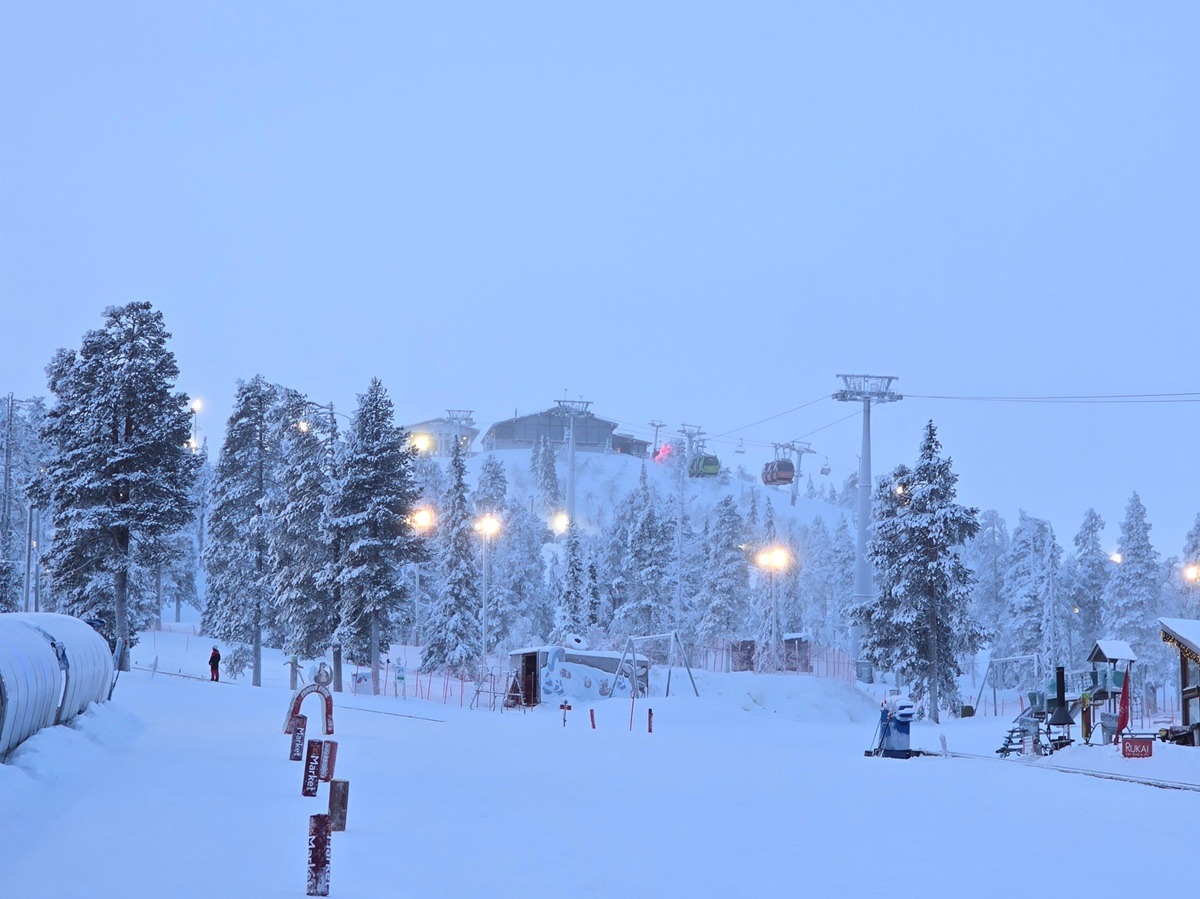 skien in ruka, lapland