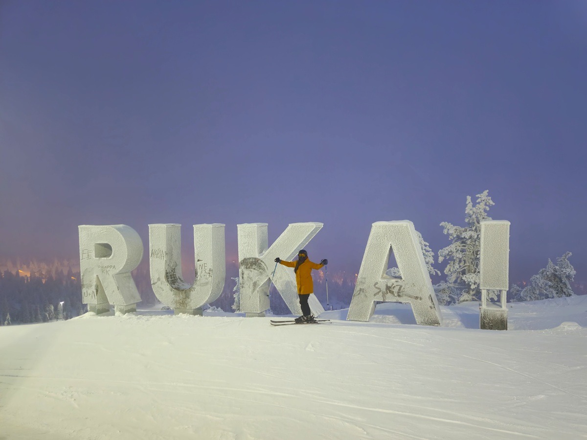 skien in ruka, lapland