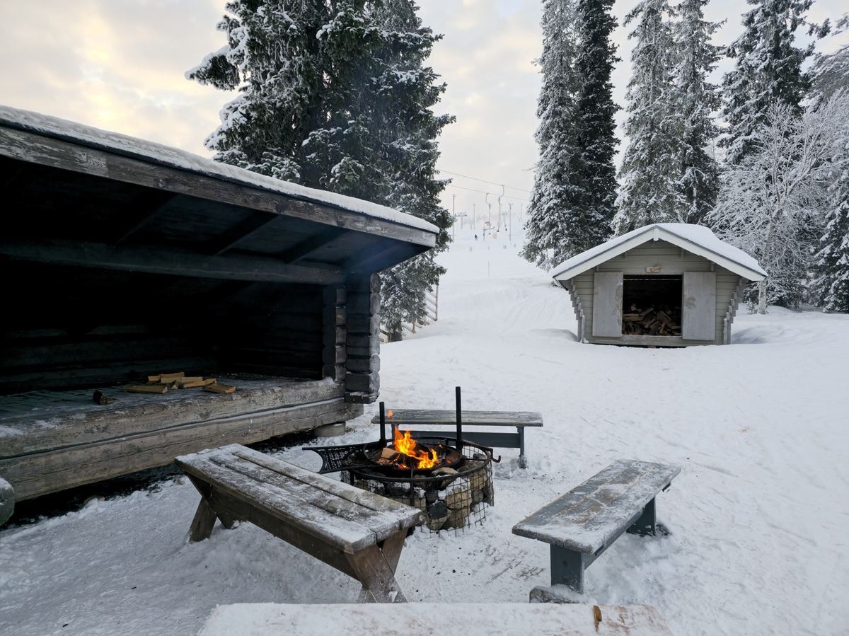 skien in ruka, lapland