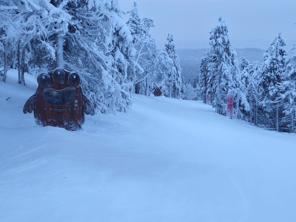 skien in ruka, lapland