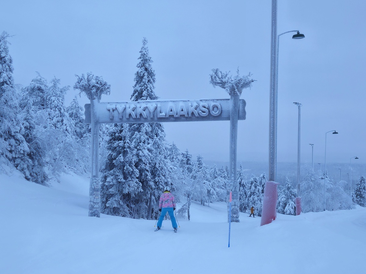 skien in ruka, lapland