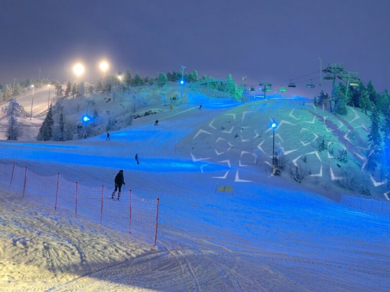 skien in ruka, lapland