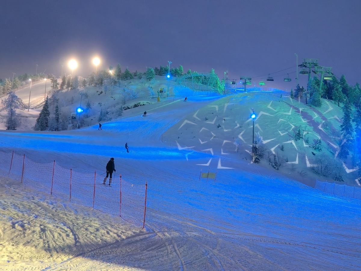 skien in ruka, lapland