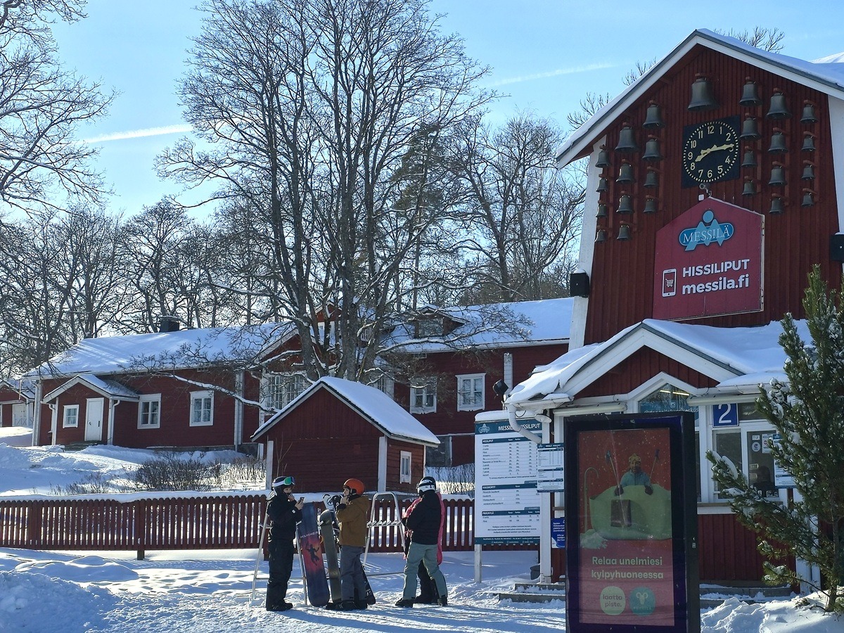 skien bij Lahti in Zuid-Finland
